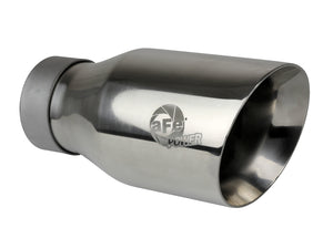 AFE 49T30454-P093 orce-Xp Univ 304 SS Double-Wall Clamp-On Exhaust Tip - Polish