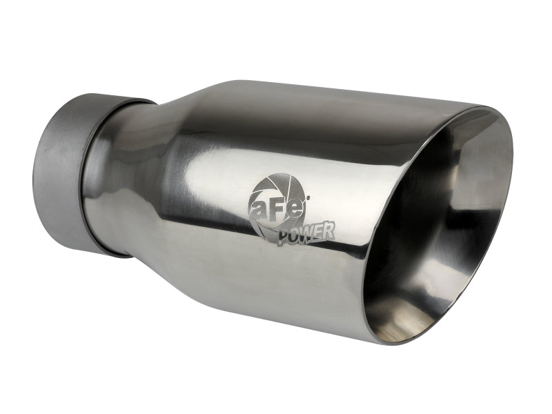 AFE 49T30454-P093 orce-Xp Univ 304 SS Double-Wall Clamp-On Exhaust Tip - Polish