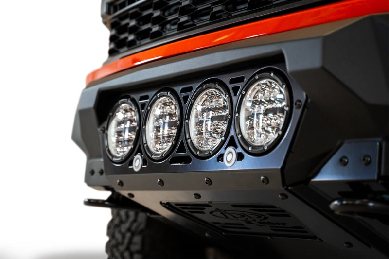 Addictive Desert Designs F210014110103 2021+ fits Ford Raptor Bomber Front Bumper w/ 4 Rigid 360 6in Light Mounts