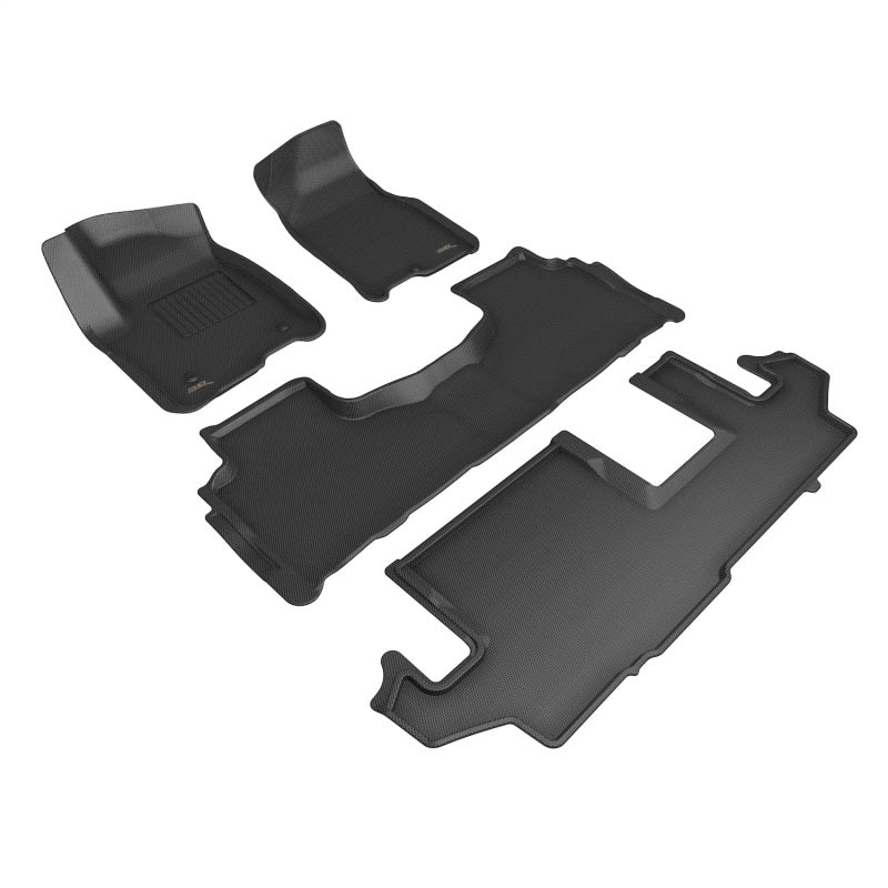 3D L1CH09801509 Maxpider 21-23 fits Chevrolet Suburban Kagu Floor Mat- Black R1 R2 R3