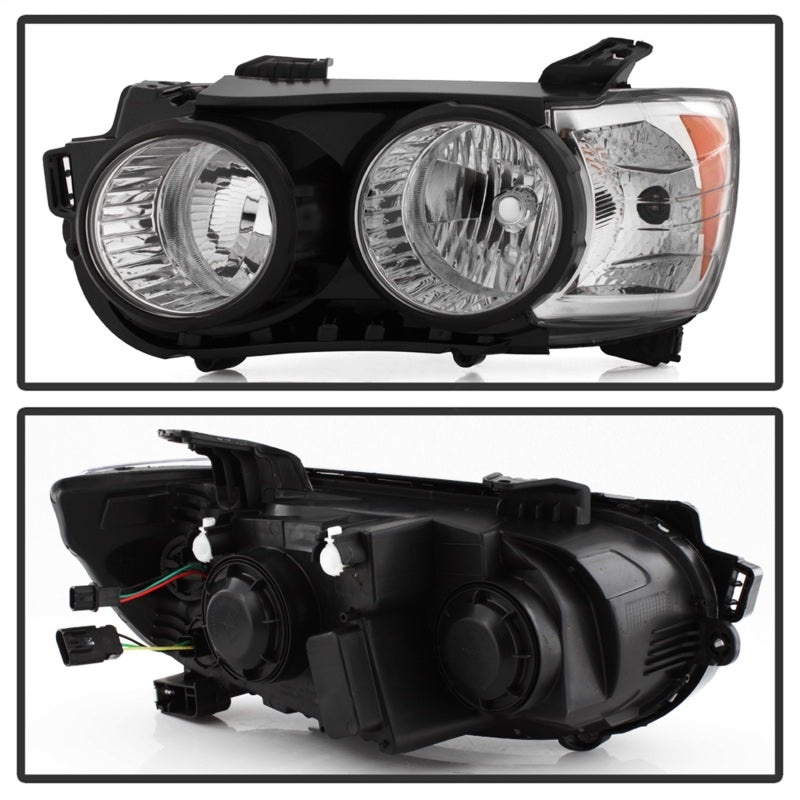 xTune 9943188 12-15 fits Chevy Sonic Driver Side Halogen Headlight - Black OEM