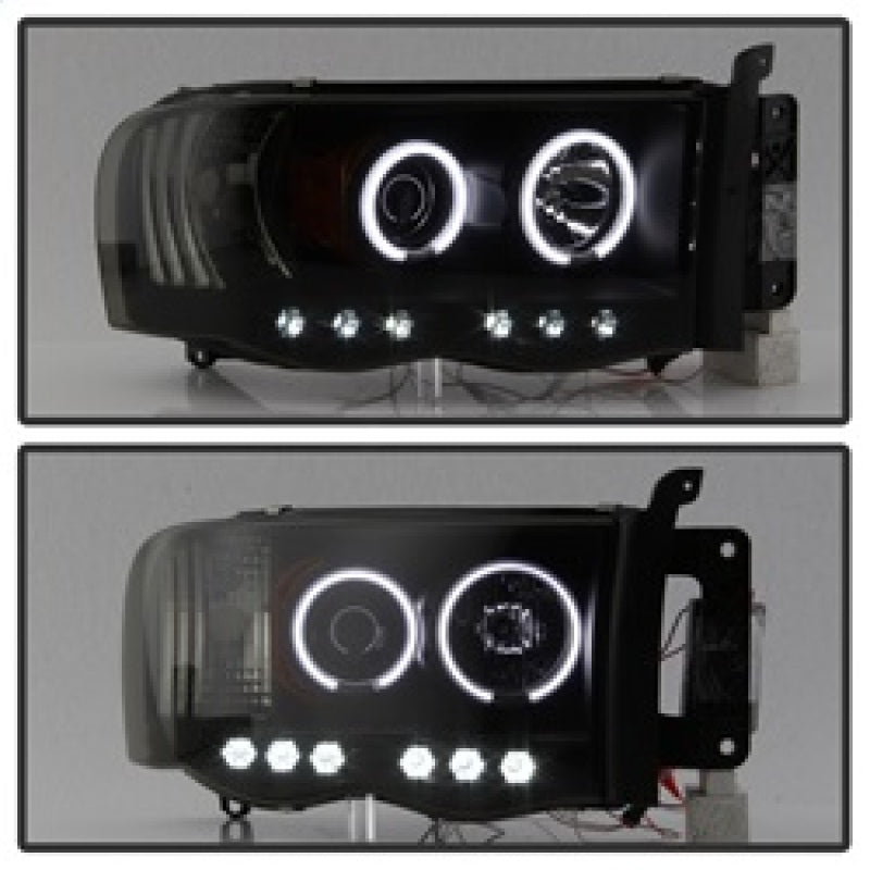 Spyder 5078797 fits Dodge 02-05 Ram 1500 03-05 Projector Headlights CCFL Halo L