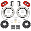 Wilwood 95-98 Nissan Skyline Superlite 6R Front BBK w/ 12.88in Slotted Rotors & Flexlines - Red