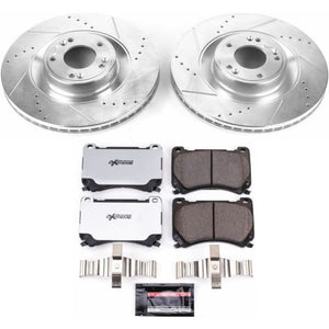 PowerStop K5928-26 2011 fits Hyundai Equus Front Z26 Street Warrior Brake Kit