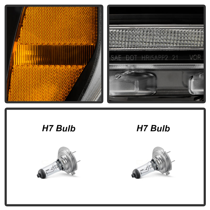 Spyder 5088710 Signature fits Ford 20-21 F150(Halogen Model) Proj. Headlights -