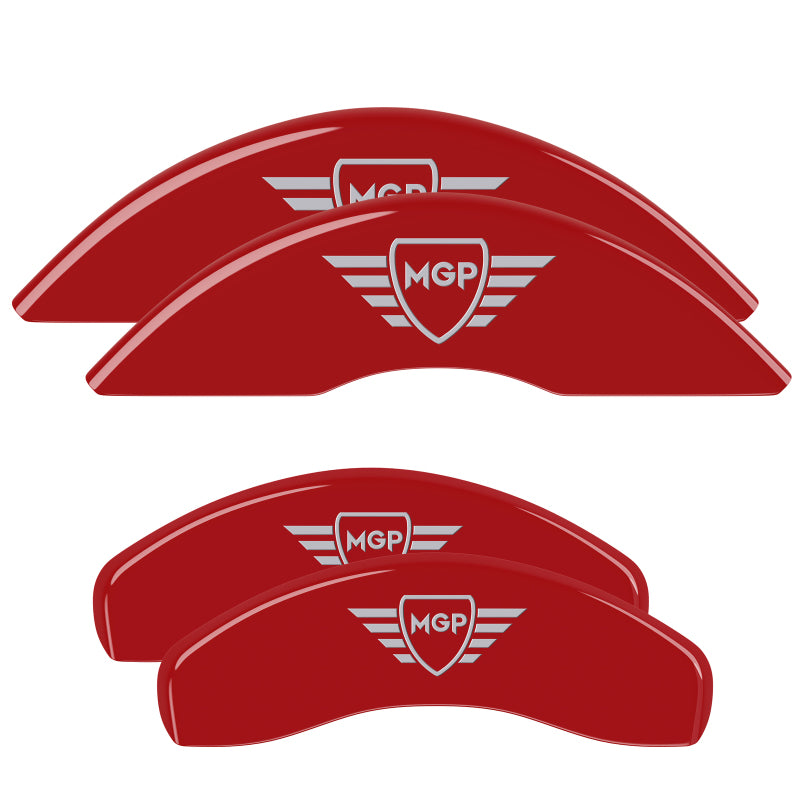 MGP 39023RMGPRD 2 Caliper Covers Engraved Rear Red Finish Silver Characters 2007