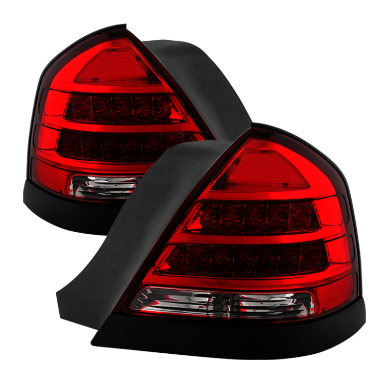 9032868 Xtune fits Ford 98-11 Crown Victoria LED Tail Lights -Red Clear ALT-JH