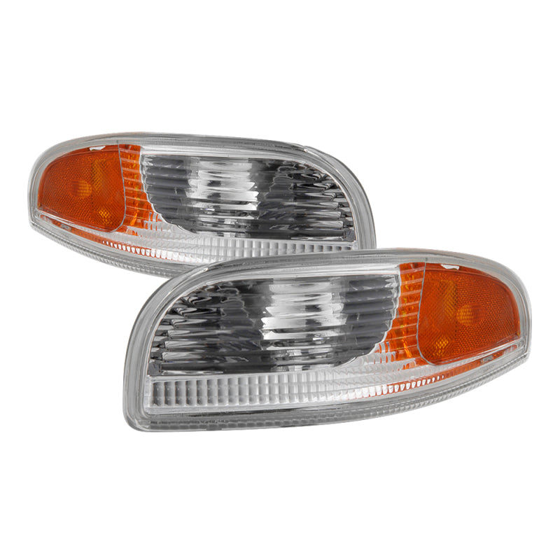 xTune 9036606 fits Chevy Corvette 97-04 Bumper Signal Lights - Chrome CBL-JH-CC