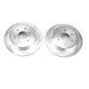 PowerStop fits Nissan 17-18 Titan Rear Evolution Drilled & Slotted Rotors - Pair