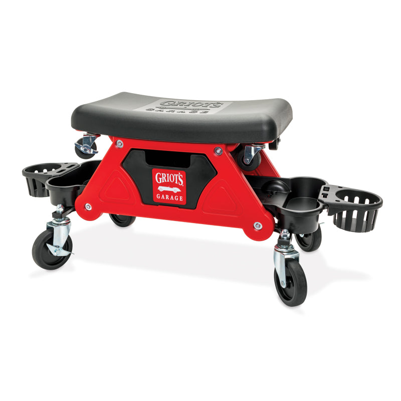 Griots Garage 38953FULCRP Compact Sit on Creeper II w/ Cushion & Bottle Holders