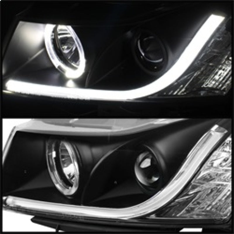 Spyder 5074164 fits Chevy 11-14 Cruze Projector Headlights Light Tube DRL Blk P