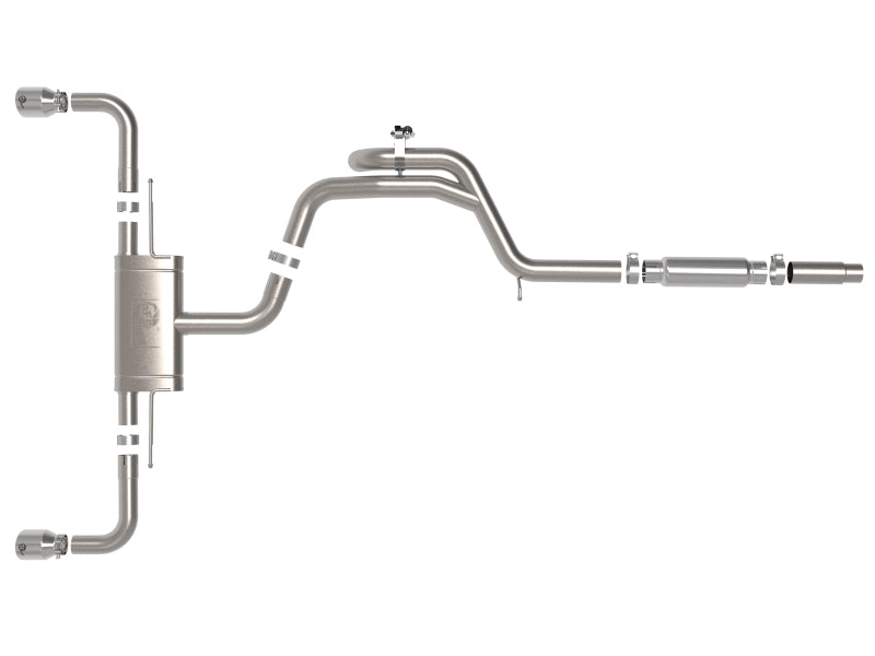 AFE 49-36451-P  XV 3in to 2 1/2in 304 SS Cat-Back Exhaust 22-23 fits Volkswagen