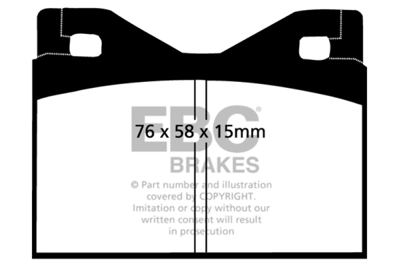 EBC DP2126 fits Ferrari 71-75 365 GTBB 4.4 Greenstuff Rear Brake Pads