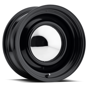 Raceline 61B-56093 Black 15X6 5X5/5.5 (3.7In BS) Smoothie Wheel w/Cap