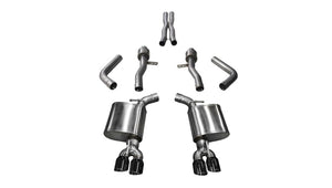 CORSA Performance 21005BLK Corsa 2017-2023 fits Dodge Challenger 5.7L V8 Sport Cat-Back Dual Rear Exit w/3.5in Black Tips
