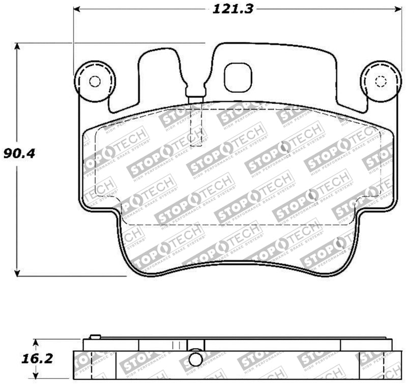 Stoptech 309.0917 Performance 00-07 Porsche Boxster S / 06-07 Cayman / 99-05 911 Carrera Front Brake Pads