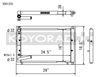 Koyo V081255 94-01 fits Acura Integra w/ K-Series Swaps (2.0/2.4L) Radiator