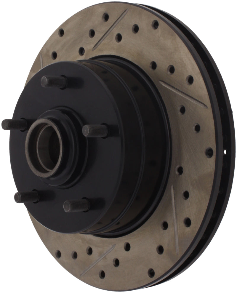 Stoptech 127.62000R Slotted & Drilled Sport Brake Rotor