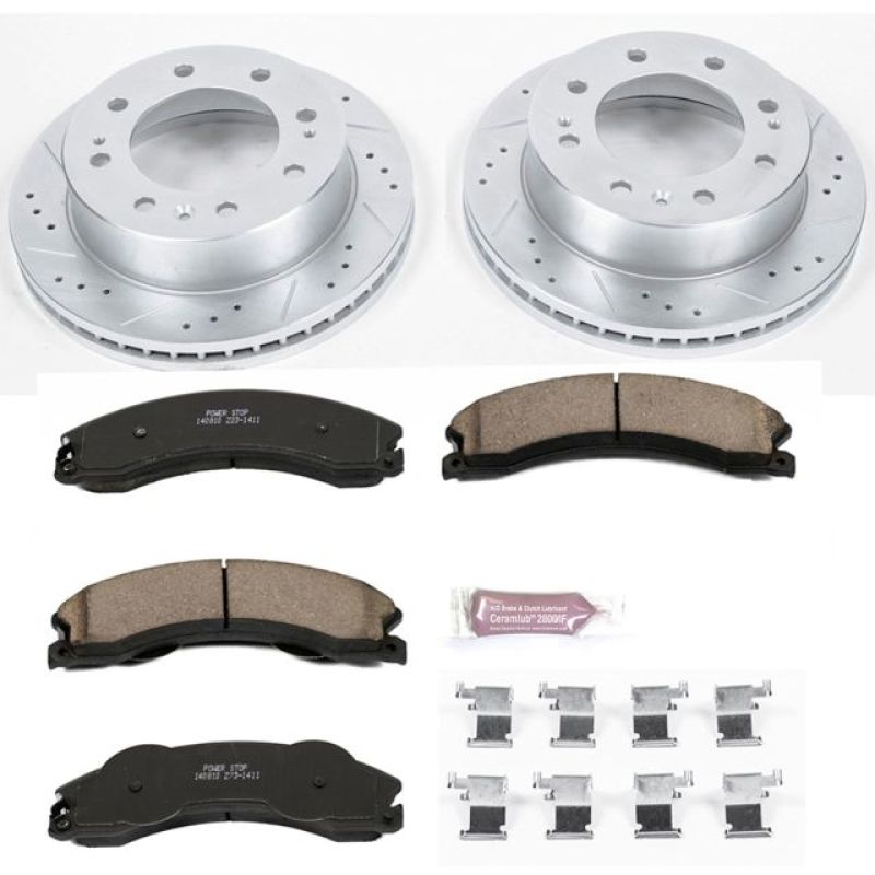 Power Stop K5559 2011 fits GMC Sierra 3500 HD Front Z23 Evolution Brake Kit