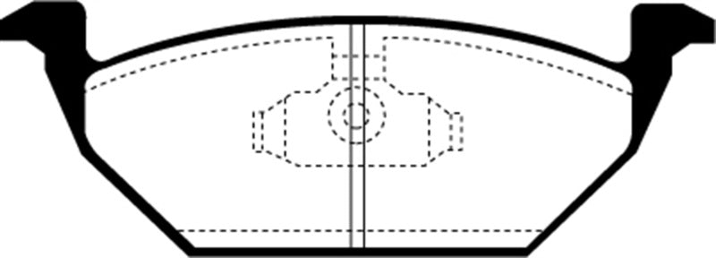 EBC DP21117 fits Volkswagen 98-99 Beetle 2.0 Greenstuff Front Brake Pads