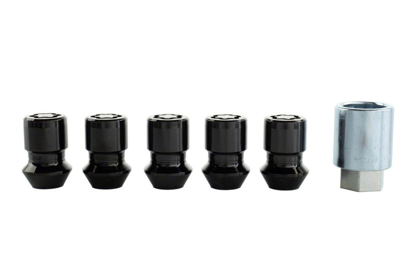 fits Ford Racing M-1A043-B5 M12X1.5 Black Security Lug Nut - Set of 5