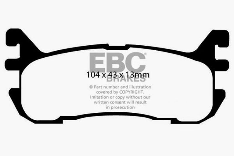 EBC DP21003 fits Ford 97-02 Escort 2.0 Greenstuff Rear Brake Pads