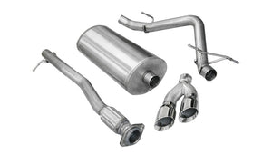 CORSA Performance 14523 Corsa 2011-2013 fits Chevrolet Silverado Crew Cab/Short Bed 1500 6.2L V8 Polished Sport Cat-Back Exhaust