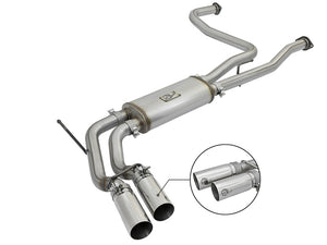 AFE 49-46124-P Series 3in SS Cat-Back Exhaust System w/ Polished Tip 04-15 fits