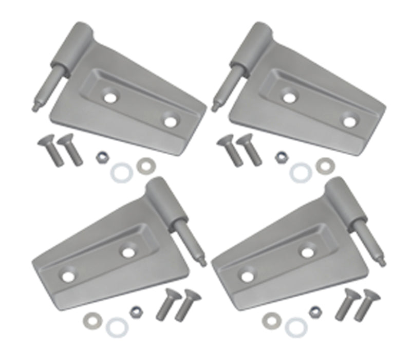 Kentrol 40575 fits Jeep 07-18 Wrangler JK Door Hinge Set 4 Pieces 2 Door Bare Grey