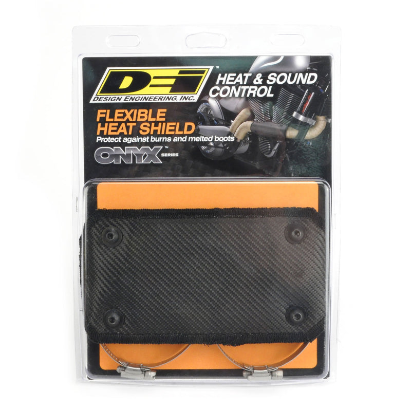 DEI  10496 Pipe Shield w/Stainless Steel Clamps - 4in x 8in - Onyx