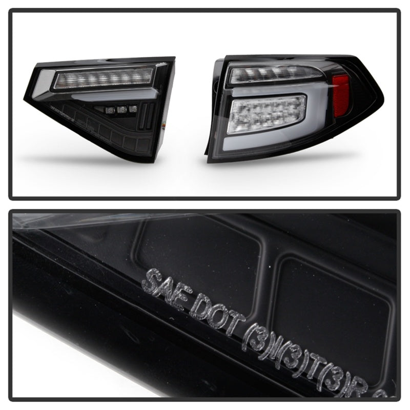 SPYDER 5086730 Subara fits Impreza WRX Hatchback LED Tail Light Seq Signal Black