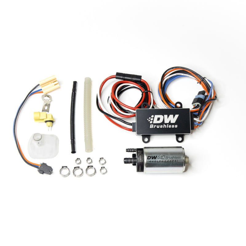 DeatschWerks 9-442-C102-0906 DW440 440lph Brushless Fuel Pump Single/Dual Controller & Install 15+ fits Ford Mustang GT