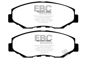 EBC UD914 13-15 fits Acura ILX 1.5 Hybrid Ultimax2 Front Brake Pads