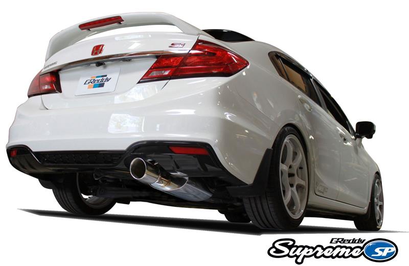 GReddy 10158209 12-15 fits Honda Civic Si Coupe 76mm Supreme SP Cat-Back Exhaust