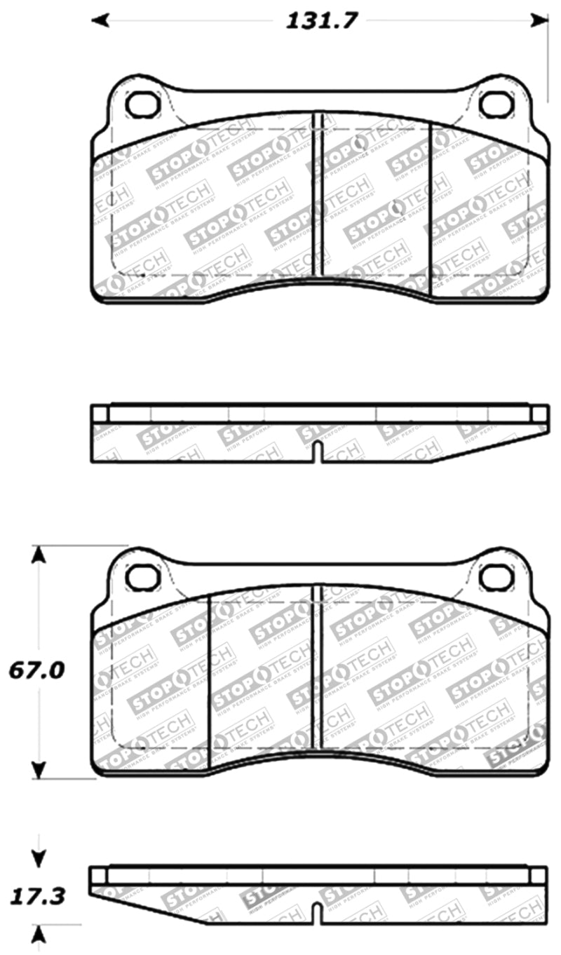 Stoptech 309.081 Performance 88-92 Ferrari F40 / 94-97 F50 Front & Rear Brake Pads