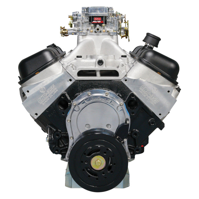 Edelbrock 49550 Crate Engine Edelbrock/Pat Musi 555 RPM XT BBC 675 HP Stock Exhaust Port Location