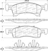 Stoptech 308.0934 Street Brake Pads