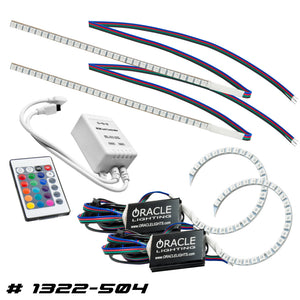 ORACLE Lighting 1322-504 Oracle 15-17 fits Ford Focus RS/ST DRL Upgrade w/ Halo Kit - ColorSHIFT w/ Simple Controller