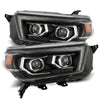 AlphaRex 880757 fits Toyota 10-13 4Runner LUXX LED Proj Headlights Plank Style Black w/Seq Signal/DRL