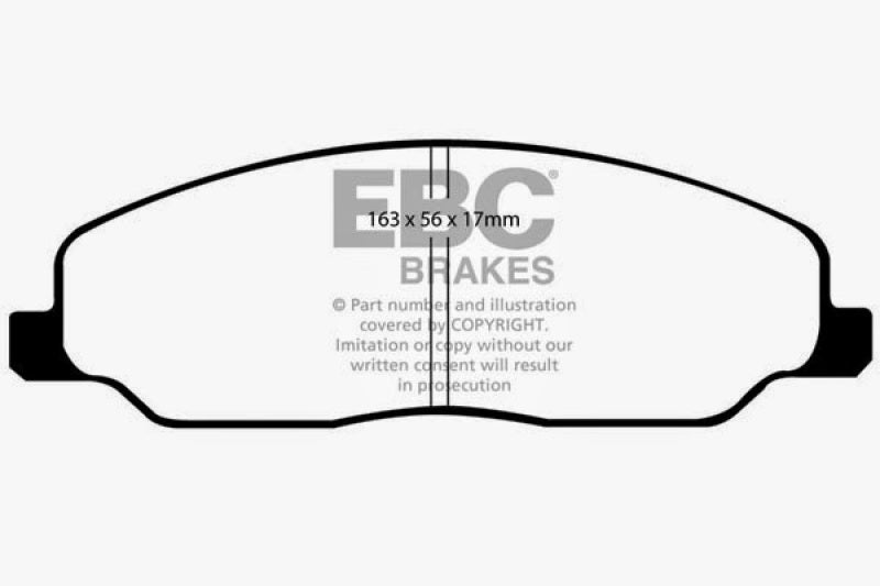 EBC DP21740 fits Ford 05-10 Mustang 4.0 Greenstuff Front Brake Pads