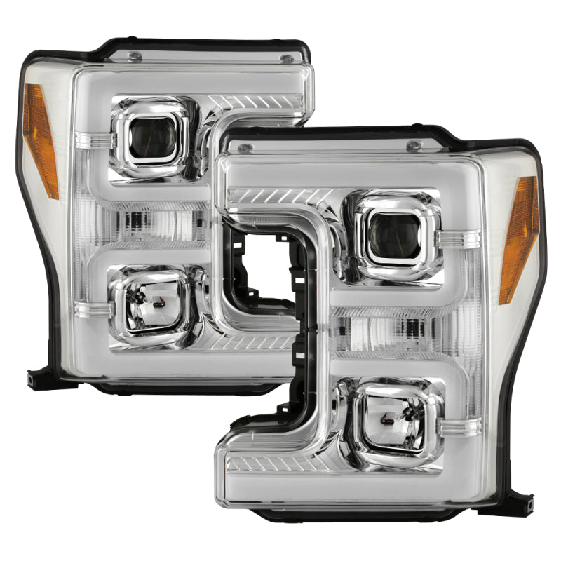 Spyder 5087843 fits Ford 17-18 F250/F350/F450 Halogen Model Only -White Light B