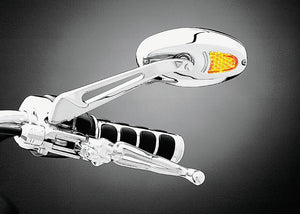 Kuryakyn 1431 Kuryakyn Turn Signal Mirrors Flat Glass Chrome