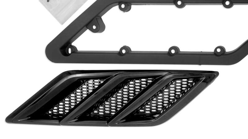 Roush 422326 2015-2023 Roush fits Mustang Fender Vent Heat Extractors - Gloss Black