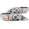 ANZO 121039 1998 fits Ford 94-19 Mustang Projector Headlights w/ Halo Chrome 1pc