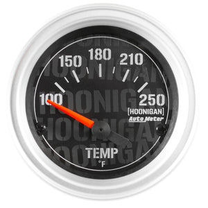 AutoMeter 4337-09000 Autometer Hoonigan 52mm 100-200 Deg F Full Electronic Water Temp Gauge