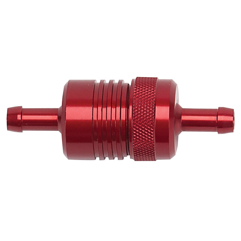 Russell 645070 Performance Red Street Fuel Filter (3in Length 1-1/8in diameter 5/16in inlet/outlet)