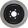 Stoptech 128.61105R Premium High Carbon 13-14 Ford Mustang/Shelby GT500 Right Rear Disc Drilled Brake Rotor