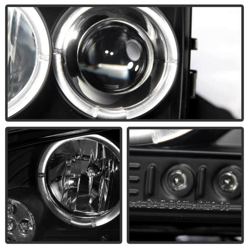 SPYDER 5078353 fits Dodge Charger Projector Headlights Halogen LED Halo LED Blk