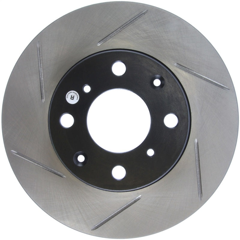 Stoptech 126.40023SR Power Slot 93-00 fits Honda Civic DX w/ Rr Drum Brakes Front Right Rotor