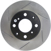 Stoptech 126.40023SR Power Slot 93-00 fits Honda Civic DX w/ Rr Drum Brakes Front Right Rotor